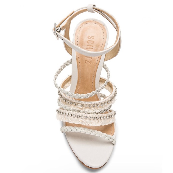 NEW SCHUTZ REVOLVE IVORY SANDALS - Picture 11 of 13
